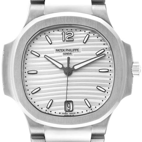 silver patek philippe|7118 1a nautilus.